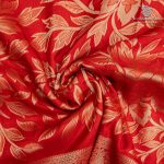 Fancy Satin Sarees - Orangish Red SASFS36684 - Image 2