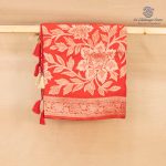 Fancy Satin Sarees - Orangish Red SASFS36684