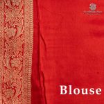 Fancy Satin Sarees - Orangish Red SASFS36684 - Image 3