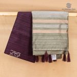 Fancy Raw Silk Saree - Deep Plum Purple SASFS36685