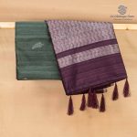 Fancy Raw Silk Saree - Greyish Green SASFS36686