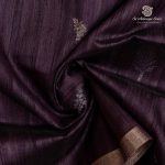 Fancy Raw Silk Saree - Greyish Purple SASFS36687 - Image 2