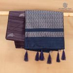 Fancy Raw Silk Saree - Greyish Purple SASFS36687