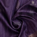 Fancy Raw Silk Saree - Dark Lilac SASFS36688 - Image 2