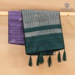 Fancy Raw Silk Saree - Dark Lilac SASFS36688