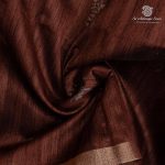Fancy Raw Silk Saree - Dark Brown SASFS36689 - Image 2