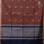 Fancy Raw Silk Saree - Dark Brown SASFS36689 - Image 4