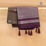 Fancy Raw Silk Saree - Cedar Brown SASFS36690