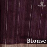 Fancy Raw Silk Saree - Cedar Brown SASFS36690 - Image 3