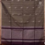 Fancy Raw Silk Saree - Cedar Brown SASFS36690 - Image 4