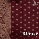 Fancy Raw Silk Saree - Dark Brown SASFS36749 - Image 3
