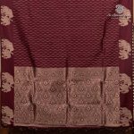 Fancy Raw Silk Saree - Dark Brown SASFS36749 - Image 4