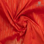 Fancy Raw Silk Saree - Bright Orange SASFS36750 - Image 2