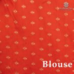 Fancy Raw Silk Saree - Bright Orange SASFS36750 - Image 3