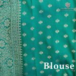 Fancy Raw Silk Saree - Aqua Green SASFS36751 - Image 3