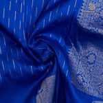 Fancy Raw Silk Saree - Navy Blue SASFS36752 - Image 2