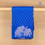 Fancy Raw Silk Saree - Navy Blue SASFS36752