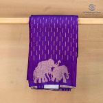 Fancy Raw Silk Saree - Dark Violet SASFS36754