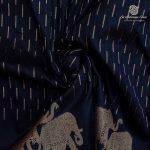Fancy Raw Silk Saree - Dark Royal Blue SASFS36756 - Image 2