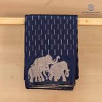 Fancy Raw Silk Saree - Dark Royal Blue SASFS36756