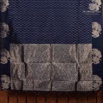 Fancy Raw Silk Saree - Dark Royal Blue SASFS36756 - Image 4