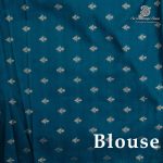 Fancy Raw Silk Saree - Teal Blue SASFS36757 - Image 3