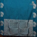 Fancy Raw Silk Saree - Teal Blue SASFS36757 - Image 4