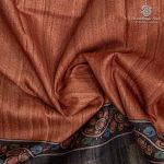 Fancy Tussar Sarees - Wood Brown SASFS36764 - Image 2