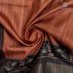 Fancy Tussar Sarees - Wood Brown SASFS36768 - Image 2