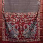 Fancy Tussar Sarees - Dark Grey SASFS36773 - Image 4