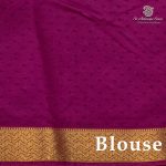 Semi Mysore Silk Sarees - Majenta SASFS36777 - Image 3