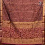 Semi Mysore Silk Sarees - Brown SASFS36780 - Image 4