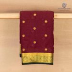 Semi Mysore Silk Sarees - Dark Maroon SASFS36796