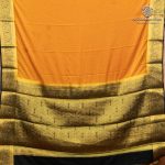 Semi Mysore Silk Sarees - Mustard Yellow SASFS36799 - Image 4