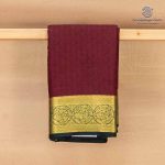 Semi Mysore Silk Sarees - Dark Maroon SASFS36800
