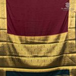 Semi Mysore Silk Sarees - Dark Maroon SASFS36800 - Image 4