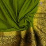 Semi Mysore Silk Sarees - Pea Green SASFS36801 - Image 2