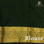 Semi Mysore Silk Sarees - Pea Green SASFS36801 - Image 3