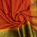 Semi Mysore Silk Sarees - Rust Orange SASFS36802 - Image 2