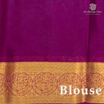 Semi Mysore Silk Sarees - Dark Aqua Green SASFS36803 - Image 3