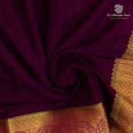 Semi Mysore Silk Sarees - Deep Purple SASFS36804 - Image 2