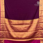 Semi Mysore Silk Sarees - Deep Purple SASFS36804 - Image 4