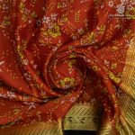 Semi Mysore Silk Sarees - Rust Orange SASFS36806 - Image 2
