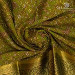 Semi Mysore Silk Sarees - Pea Green SASFS36808 - Image 2