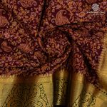 Semi Mysore Silk Sarees - Dark Maroon SASFS36809 - Image 2