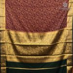 Semi Mysore Silk Sarees - Dark Maroon SASFS36809 - Image 4
