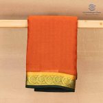 Semi Mysore Silk Sarees - Rust Orange SASFS36810