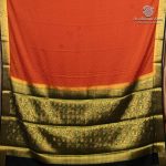 Semi Mysore Silk Sarees - Rust Orange SASFS36810 - Image 4