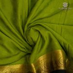Semi Mysore Silk Sarees - Pea Green SASFS36811 - Image 2