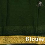 Semi Mysore Silk Sarees - Pea Green SASFS36811 - Image 3